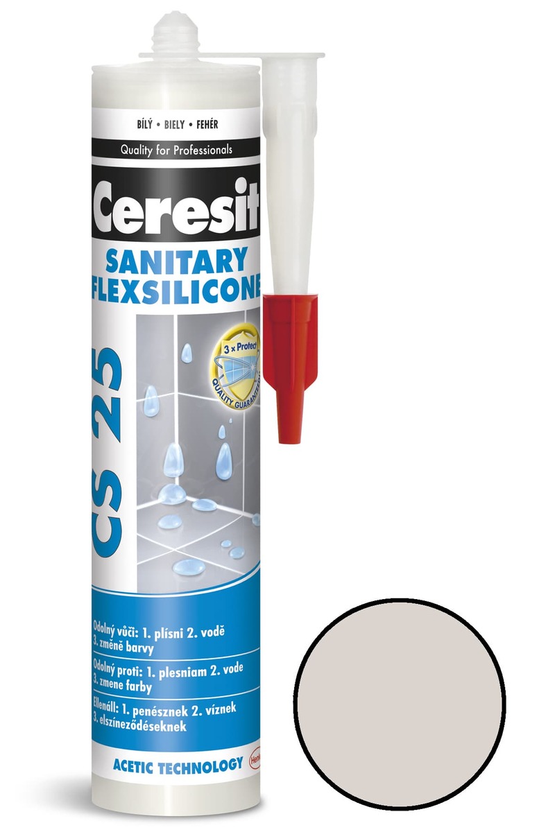 Silikón Ceresit CS 25 silver 280ml